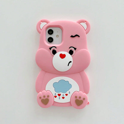 2026hot3D Silicone Case For 17/16/15/14/13/12/11 Pro Max/Plus Series- Adorable Cartoon Protective Cover.Shock-Proof Anti-Slip Minimalist & Creative Design Anti-Shock Great Gift For Family/Couples/Fri