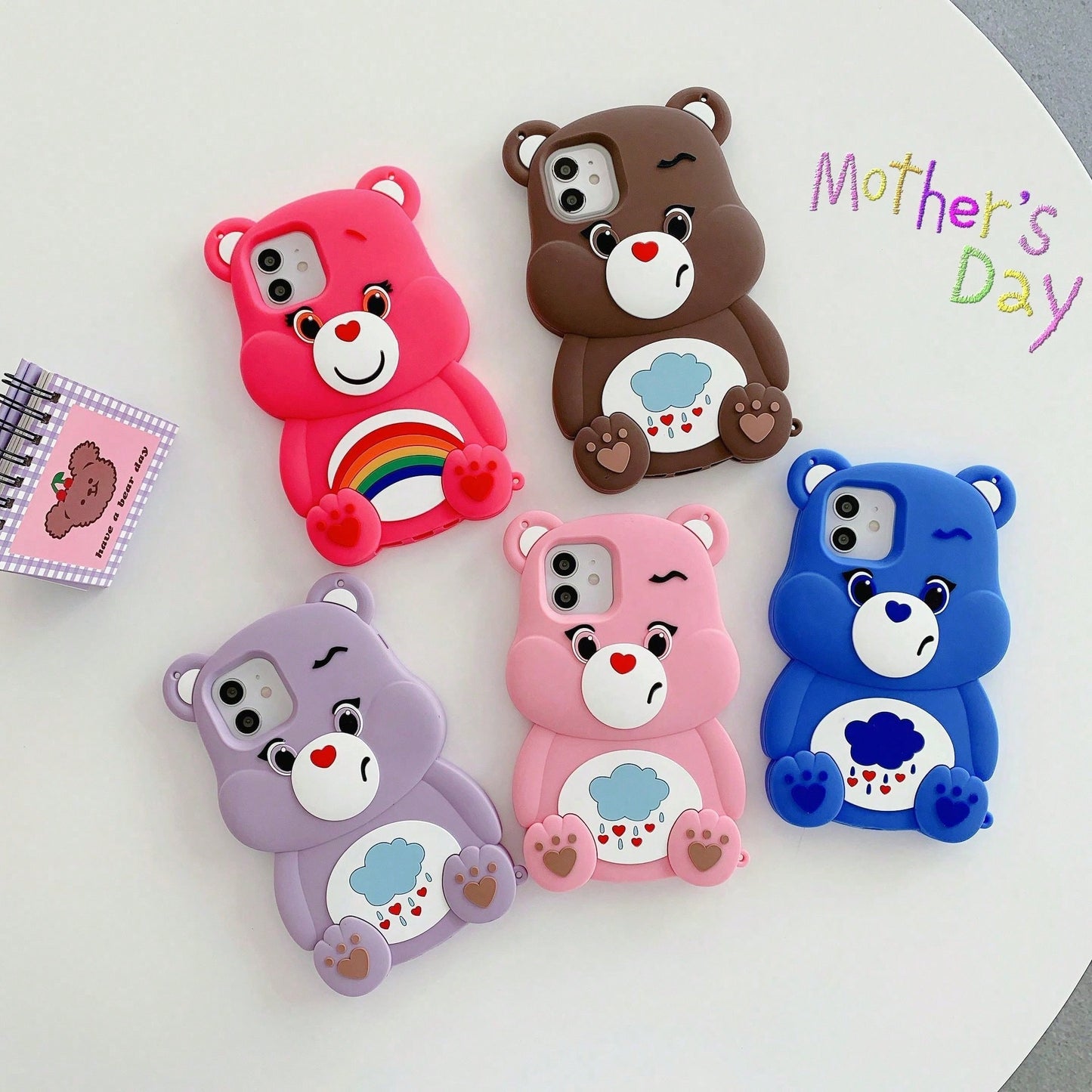 2026hot3D Silicone Case For 17/16/15/14/13/12/11 Pro Max/Plus Series- Adorable Cartoon Protective Cover.Shock-Proof Anti-Slip Minimalist & Creative Design Anti-Shock Great Gift For Family/Couples/Fri