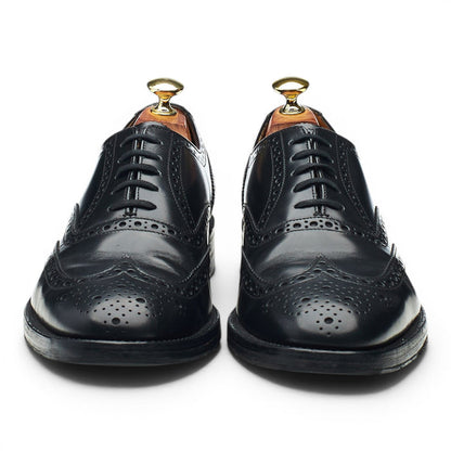 '202B' Black Leather Oxford Brogues UK 7.5 G