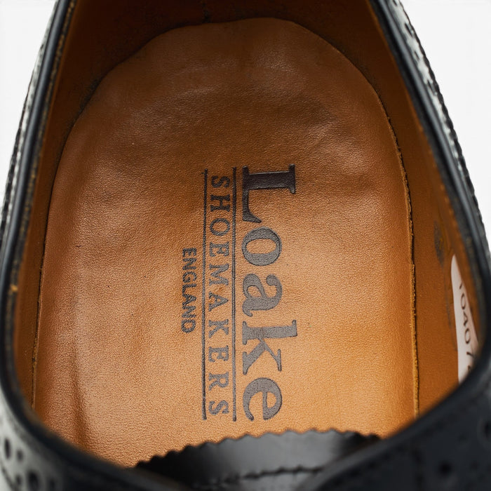 '202B' Black Leather Oxford Brogues UK 7.5 G