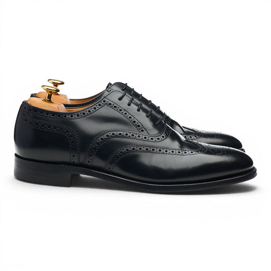 '202B' Black Leather Oxford Brogues UK 8 G