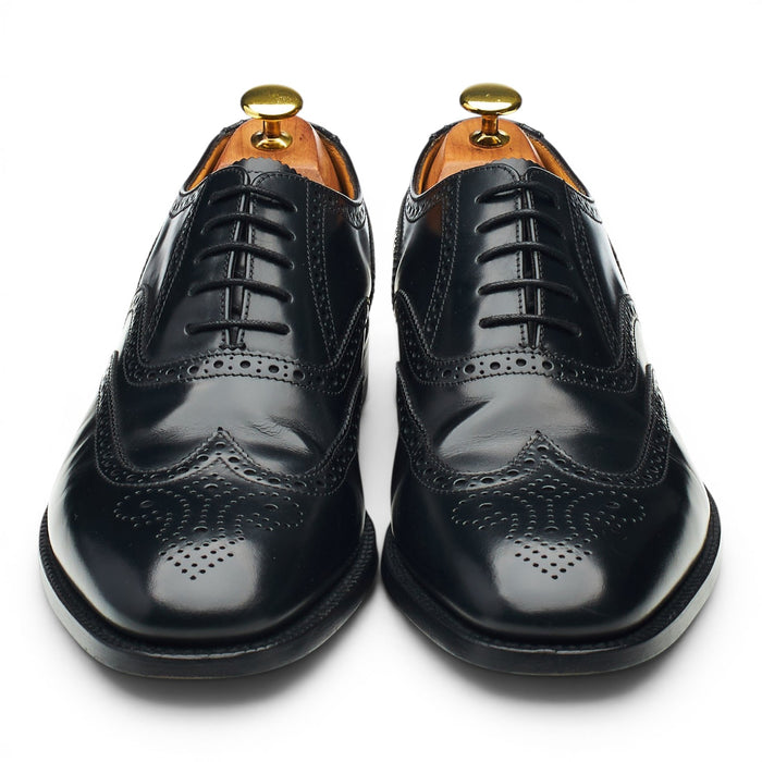 '202B' Black Leather Oxford Brogues UK 8 G
