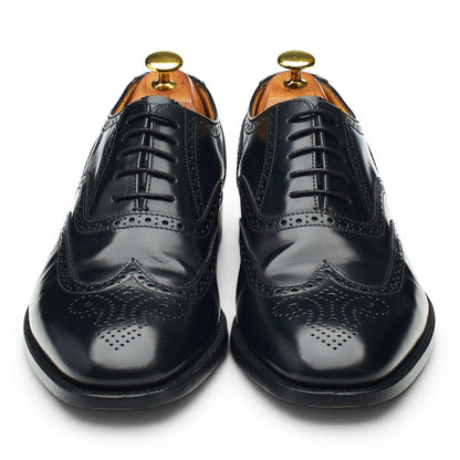 '202B' Black Leather Oxford Brogues UK 8 G