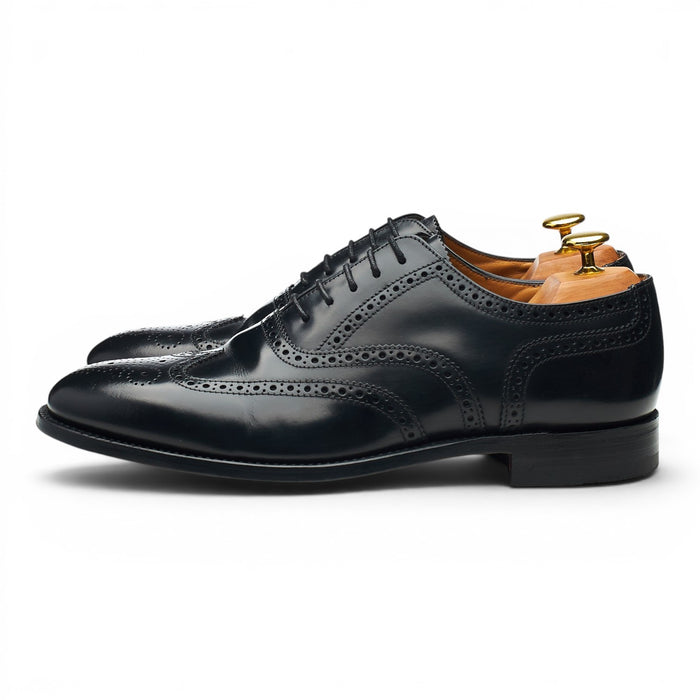 '202B' Black Leather Oxford Brogues UK 8 G