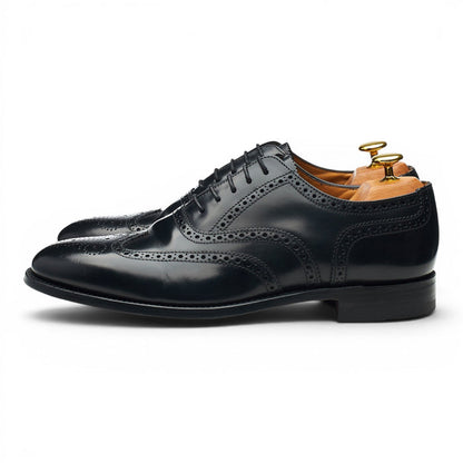 '202B' Black Leather Oxford Brogues UK 8 G