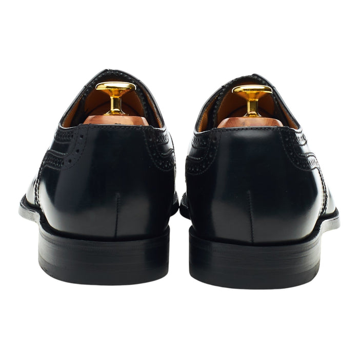 '202B' Black Leather Oxford Brogues UK 8 G