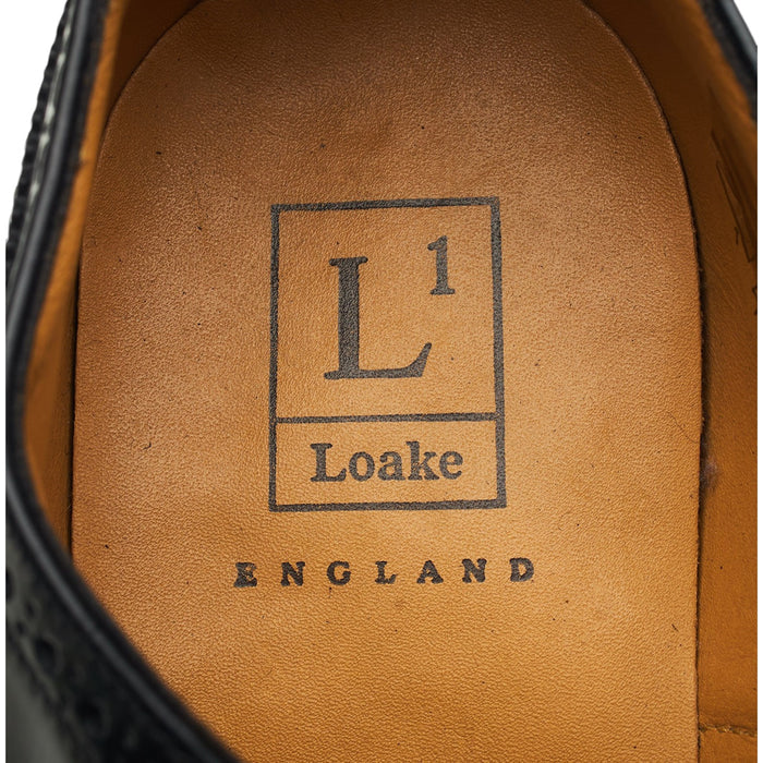 '202B' Black Leather Oxford Brogues UK 8 G