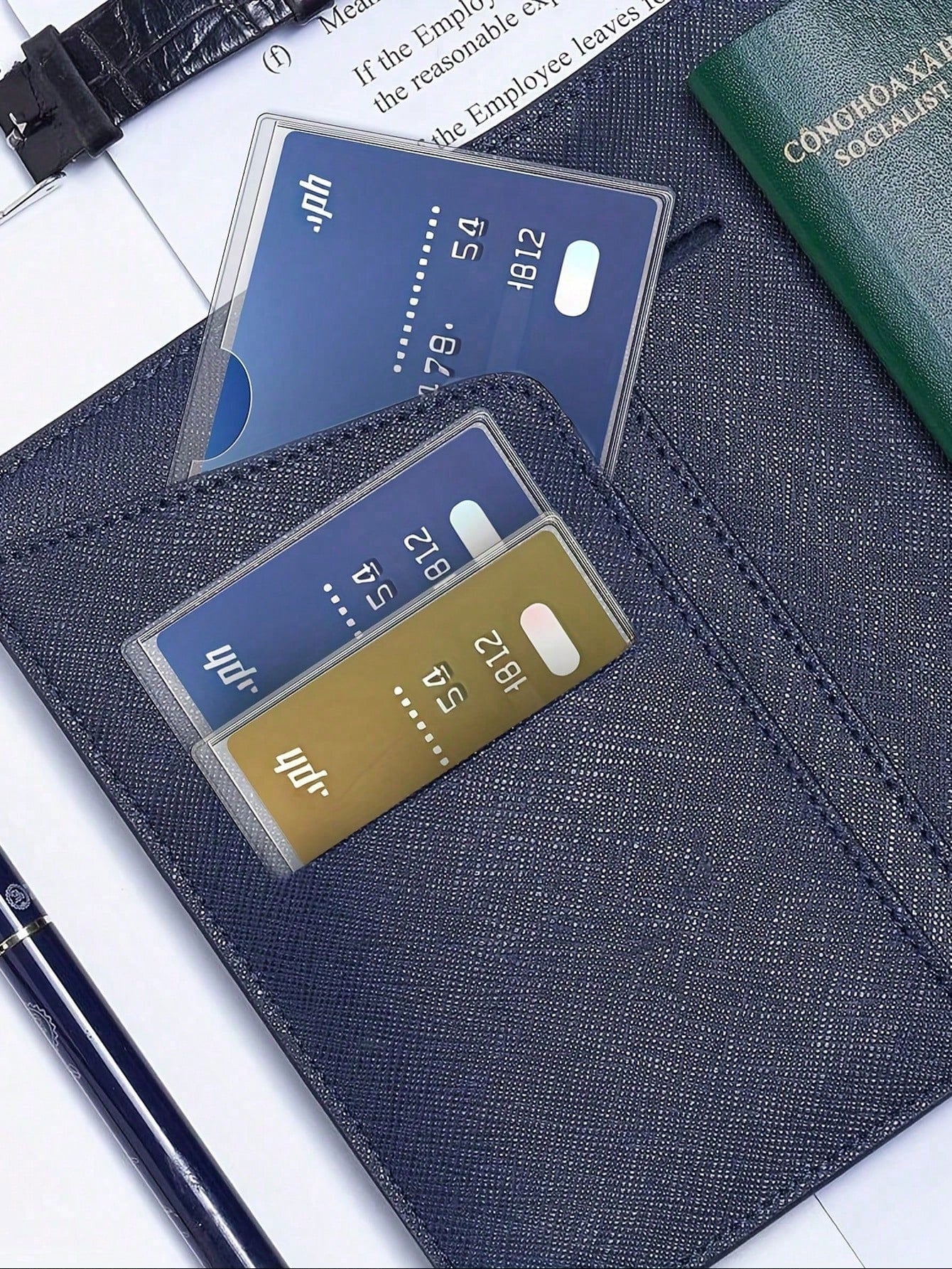 20pcs ID Card Holder, Transparent PVC Waterproof ID Card Sleeve- Clear Vinyl Plastic Card Holder, Suitable For Insurance Card, Subway Card, Driver's License, Etc.; Can Be Used As Card Holder, Wallet