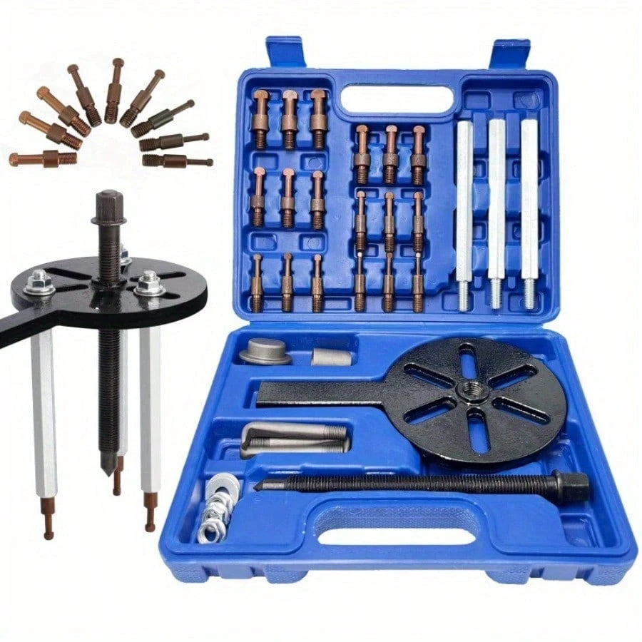 21 Pcs Three Claw Pull Rod Bearing Extractor Multi Function Pulling Horse Bearing Removal Tool Special Bearing Extractor Kit