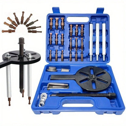 21 Pcs Three Claw Pull Rod Bearing Extractor Multi Function Pulling Horse Bearing Removal Tool Special Bearing Extractor Kit