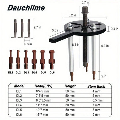 21 Pcs Three Claw Pull Rod Bearing Extractor Multi Function Pulling Horse Bearing Removal Tool Special Bearing Extractor Kit
