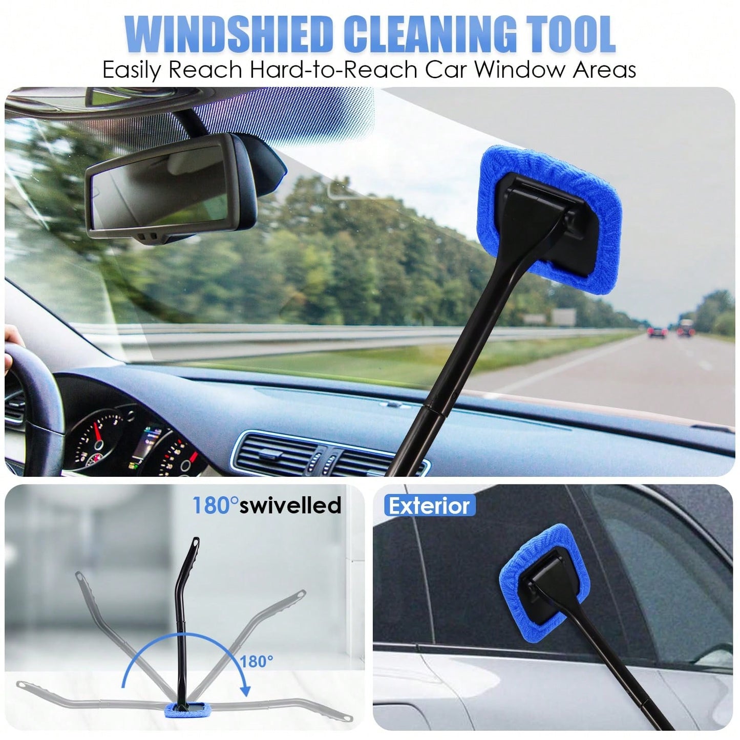 25Pcs All-In-One Car Cleaning Kit, Complete Interior Detailing Set With High-Power Handheld Vacuum, Detailing Brushes, Windshield Cleaner & Cleaning Gel, Ideal Auto Accessories For Men And Women