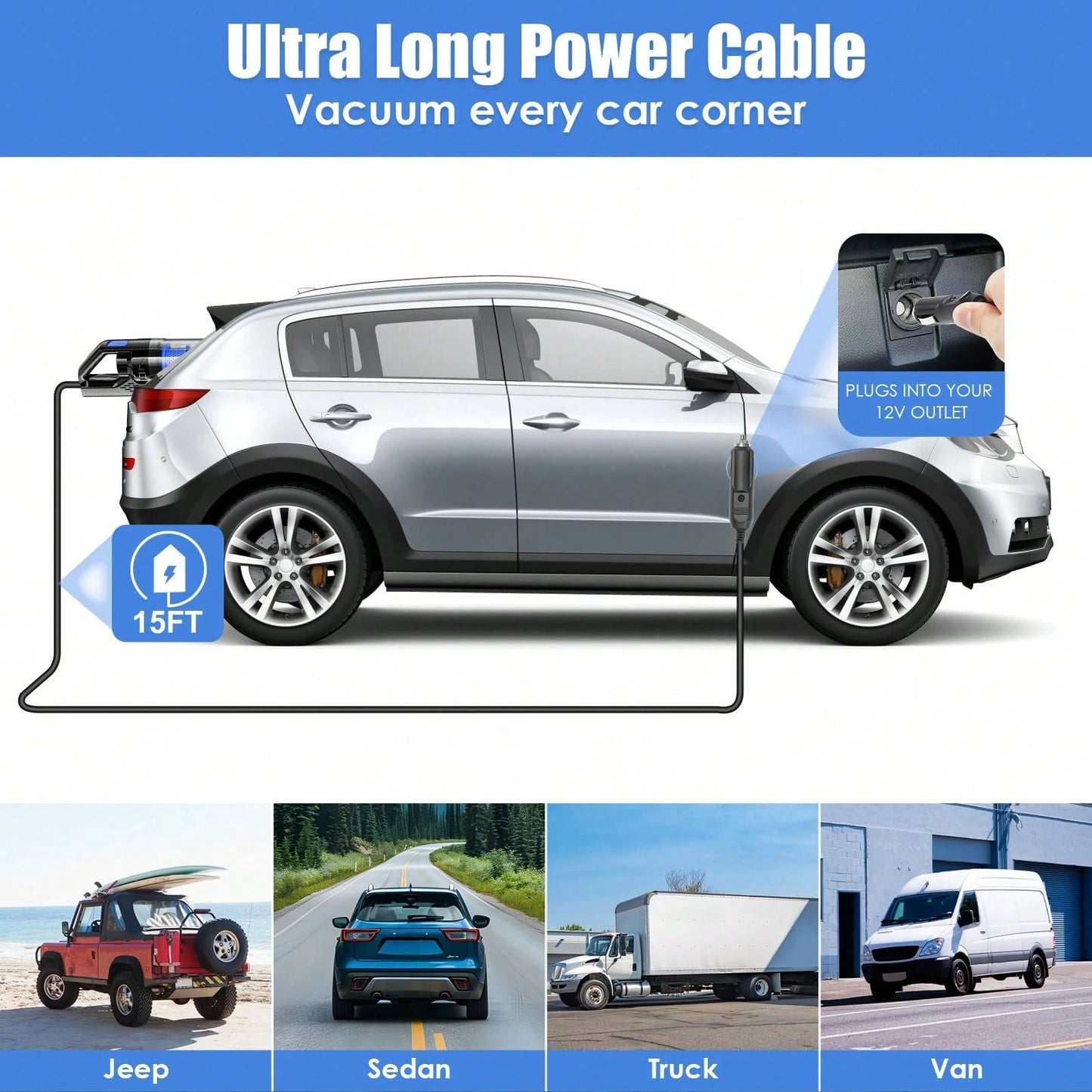 25Pcs All-In-One Car Cleaning Kit, Complete Interior Detailing Set With High-Power Handheld Vacuum, Detailing Brushes, Windshield Cleaner & Cleaning Gel, Ideal Auto Accessories For Men And Women