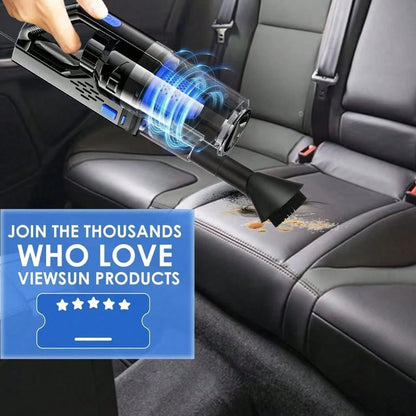 25Pcs All-In-One Car Cleaning Kit, Complete Interior Detailing Set With High-Power Handheld Vacuum, Detailing Brushes, Windshield Cleaner & Cleaning Gel, Ideal Auto Accessories For Men And Women