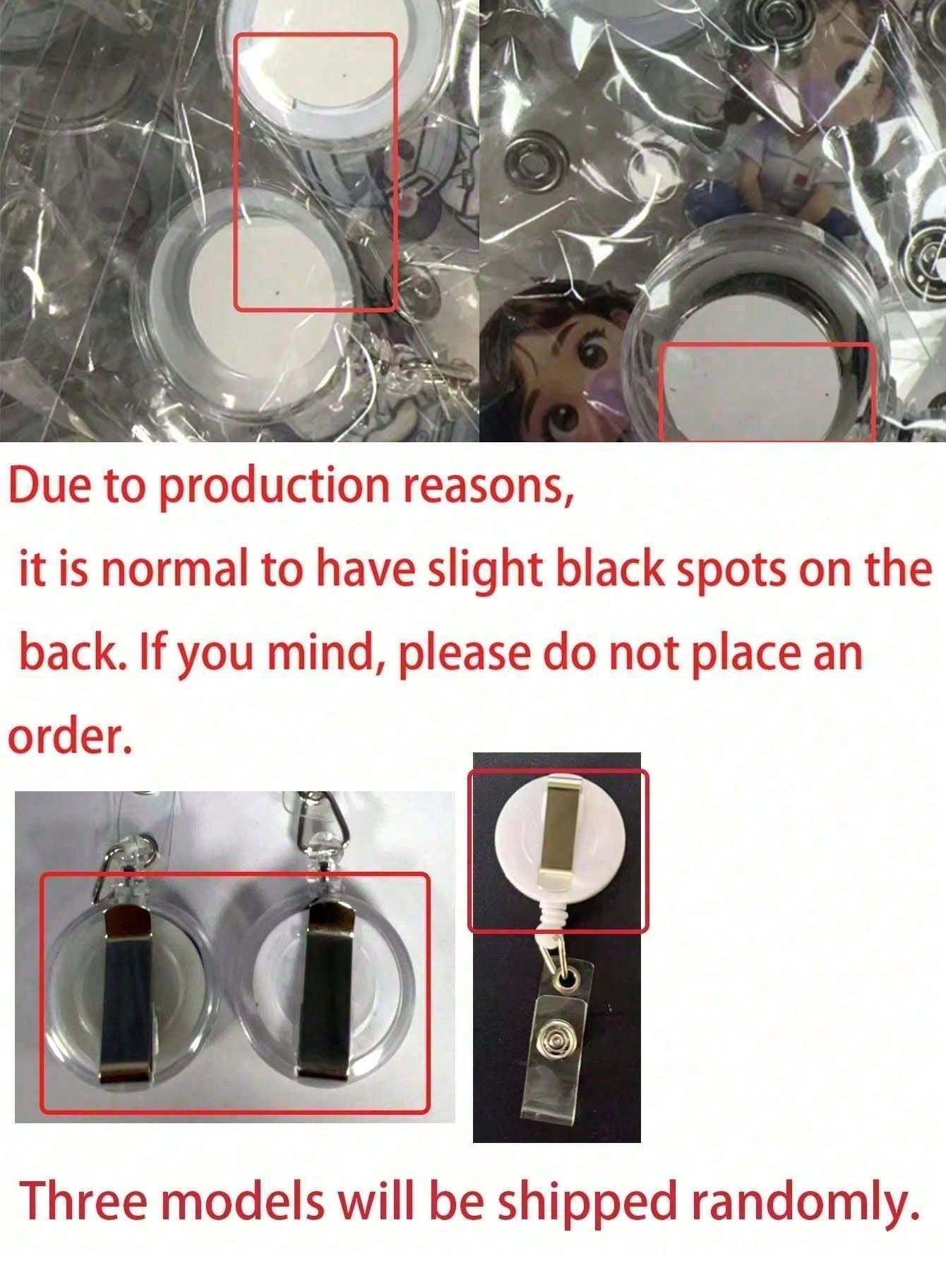 2D Acrylic Nurse Girl ID Card Holder- Retractable Badge Clip, Suitable For Medical Students And Nurse Practitioners- PMMA Material Workplace Identification Badge Clip| Fun Design| Acrylic Nurse Ac