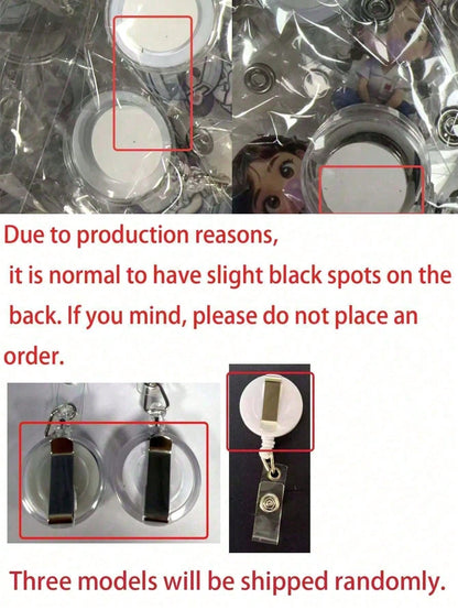 2D Acrylic Nurse Girl ID Card Holder- Retractable Badge Clip, Suitable For Medical Students And Nurse Practitioners- PMMA Material Workplace Identification Badge Clip| Fun Design| Acrylic Nurse Ac