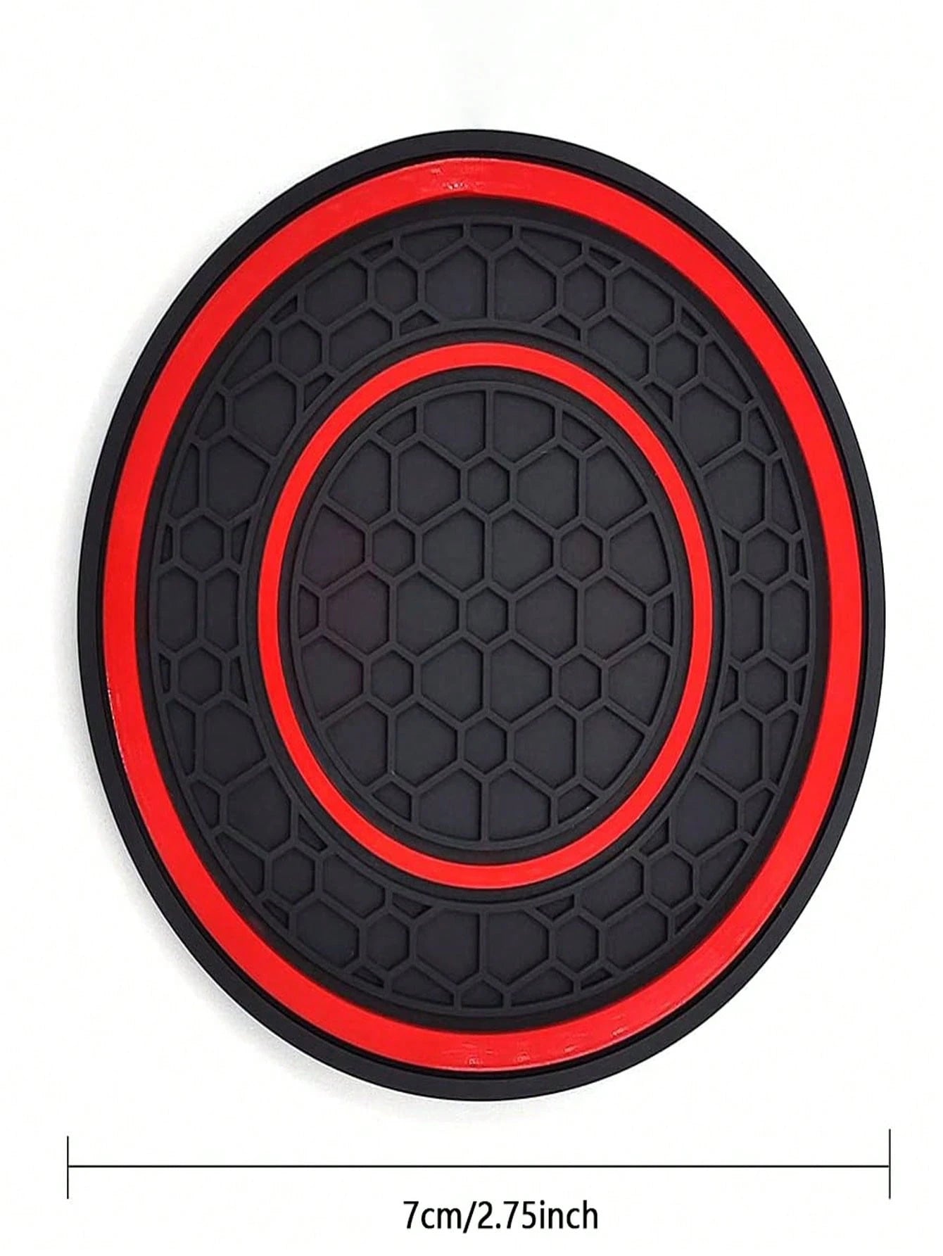 2pcs Anti-Slip Anti-Dust Mat Universal Silicone Car Cup Holder Coaster, Fit Most Vehicles