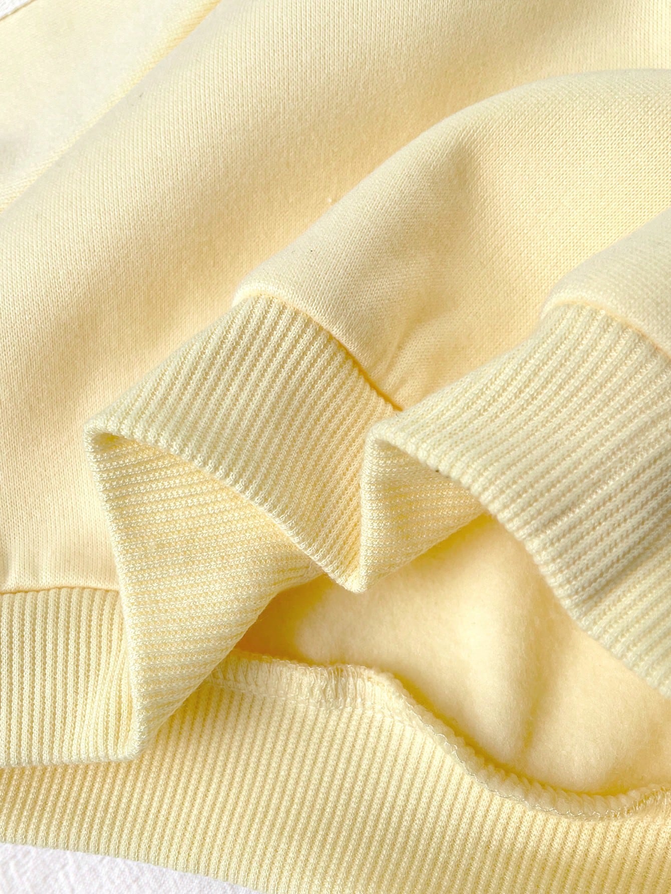 2pcs Baby Girl Solid Color Knitted Bow Sweatshirt And Leggings Set