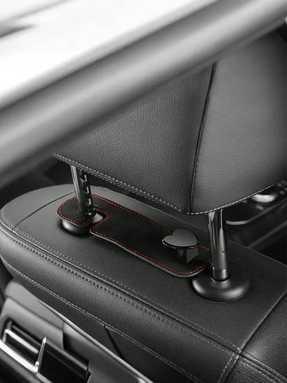 2pcs Car Seat Headrest Hooks, Creative Fashionable Heart-Shaped Premium Hooks, Car Organizer Hanger, Backseat Storage Rack, Car Clip, Interior Accessories, For Handbag, Wallet, Coat, Car Storage Rack