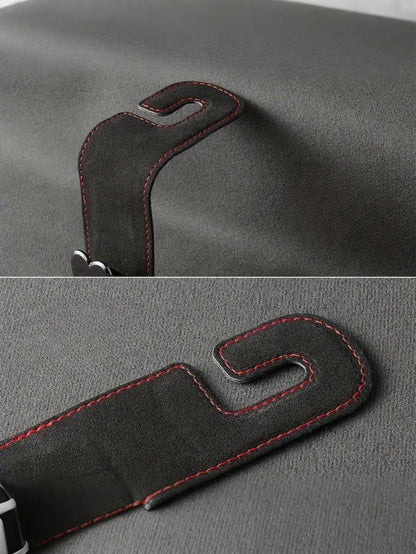 2pcs Car Seat Headrest Hooks, Creative Fashionable Heart-Shaped Premium Hooks, Car Organizer Hanger, Backseat Storage Rack, Car Clip, Interior Accessories, For Handbag, Wallet, Coat, Car Storage Rack