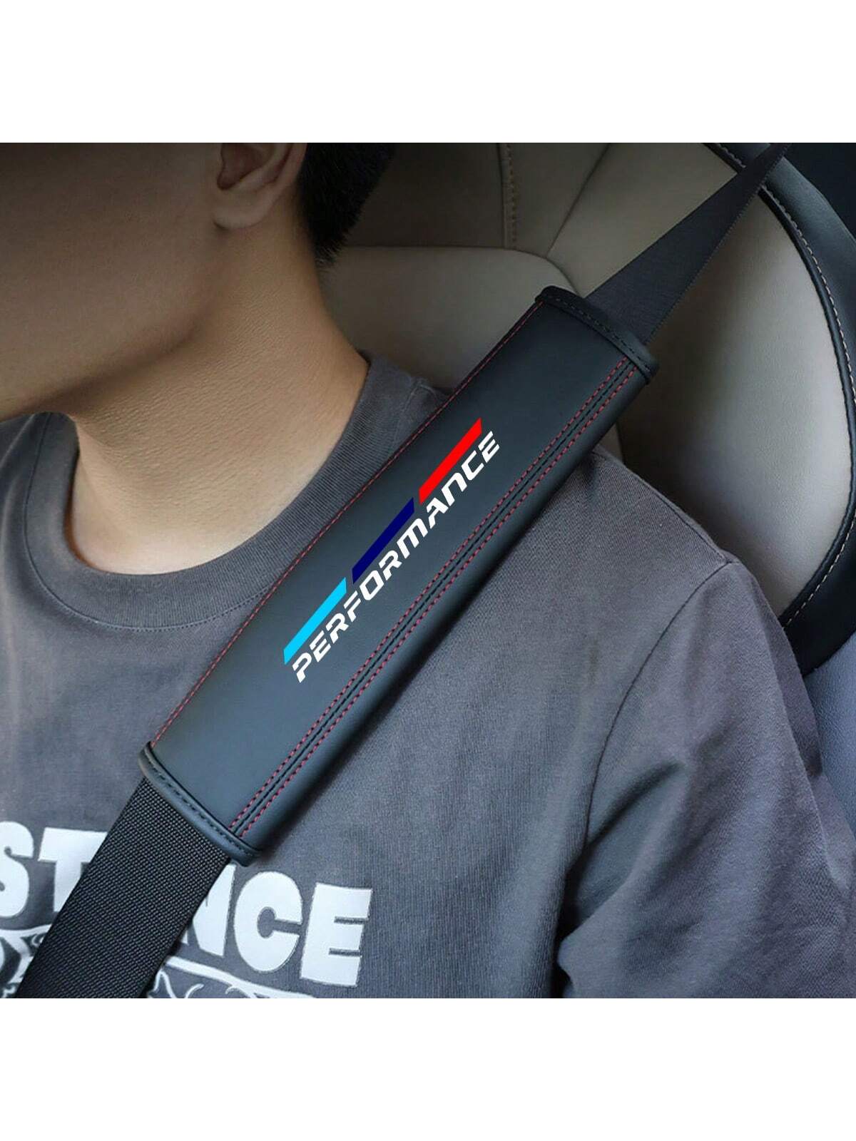 2pcs Leather Car Seat Belt Cover For BMW 1 3 5 7 2 4 6 X Series X1 X3 X5 X6 X4 Belts Shoulder Protection