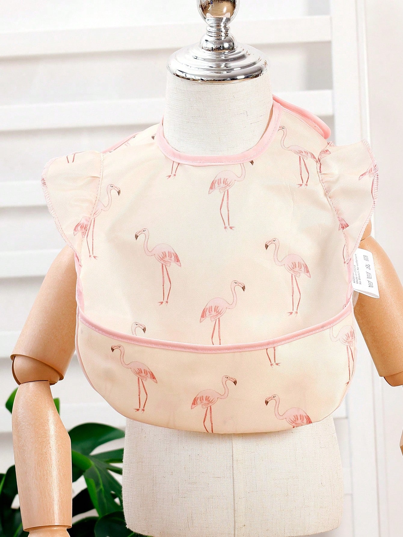 2pcs Mess Proof Baby Bib- Waterproof & Lightweight Baby-Led Weaning Apron| 100% Polyester, Easy Clean & Machine Washable (Leopard, Small 6-24 Months)