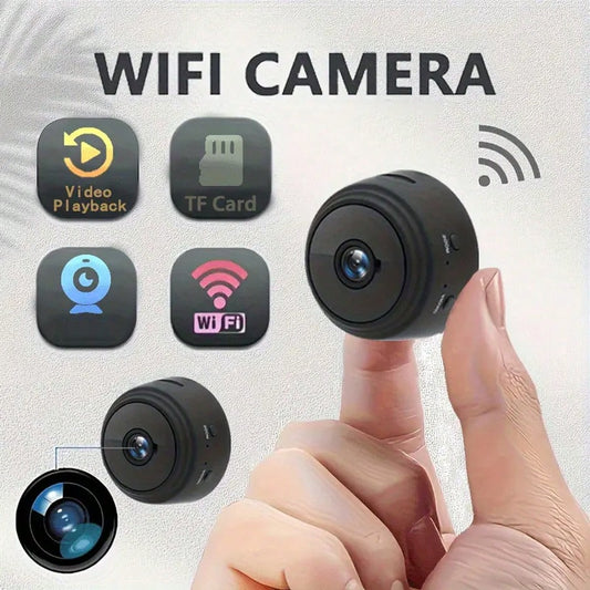 2pcs Mini Hidden Wireless Security Camera, 1080P HD, With Stand, WIFI Connectivity, Controllable Via Mobile App, Suitable For Living Room, Office, Car And Outdoor Use