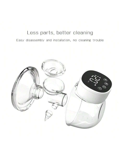 2pcs/Pack Invisible Electric Wearable Breast Pump, Smart All-In-One Automatic Milking Machine, Massage Suction Breast Pump