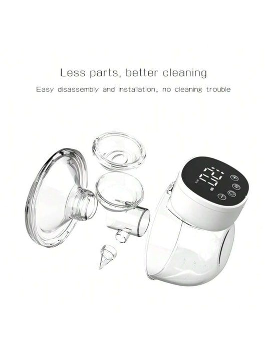 2pcs/Pack Invisible Electric Wearable Breast Pump, Smart All-In-One Automatic Milking Machine, Massage Suction Breast Pump