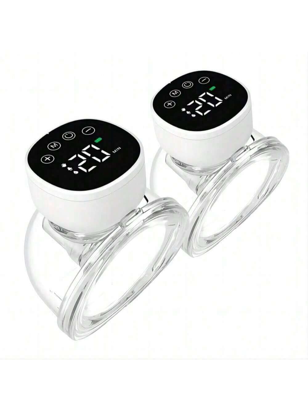 2pcs/Pack Invisible Electric Wearable Breast Pump, Smart All-In-One Automatic Milking Machine, Massage Suction Breast Pump