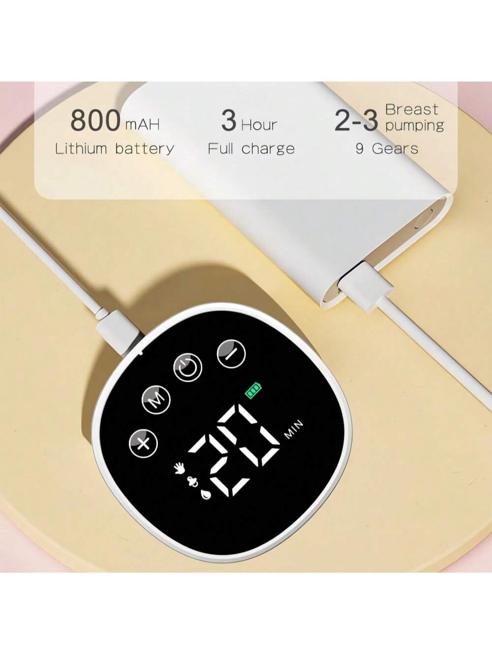 2pcs/Pack Invisible Electric Wearable Breast Pump, Smart All-In-One Automatic Milking Machine, Massage Suction Breast Pump