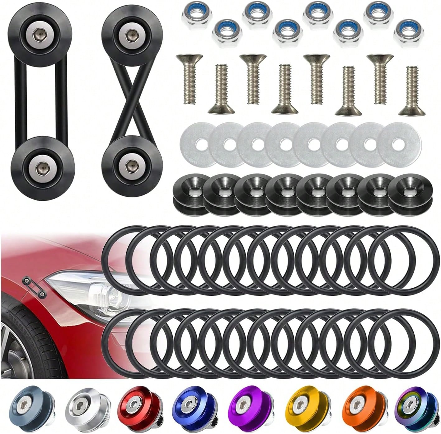 2PCS Protector License Plate Frame Shield Cover Protector Front And Rear