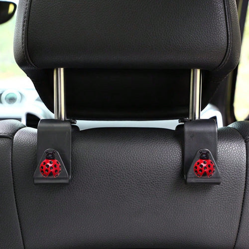 2pcs Resin Beetle Decorative Car Seat Hooks Hidden Backrest Hooks Multi-Functional Creative Small Hooks