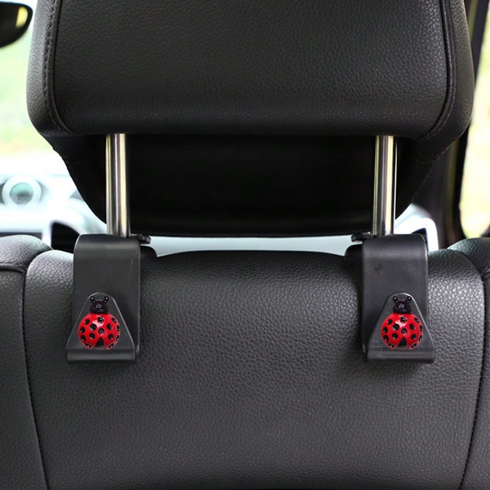 2pcs Resin Beetle Decorative Car Seat Hooks Hidden Backrest Hooks Multi-Functional Creative Small Hooks
