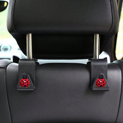 2pcs Resin Beetle Decorative Car Seat Hooks Hidden Backrest Hooks Multi-Functional Creative Small Hooks