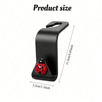 2pcs Resin Beetle Decorative Car Seat Hooks Hidden Backrest Hooks Multi-Functional Creative Small Hooks