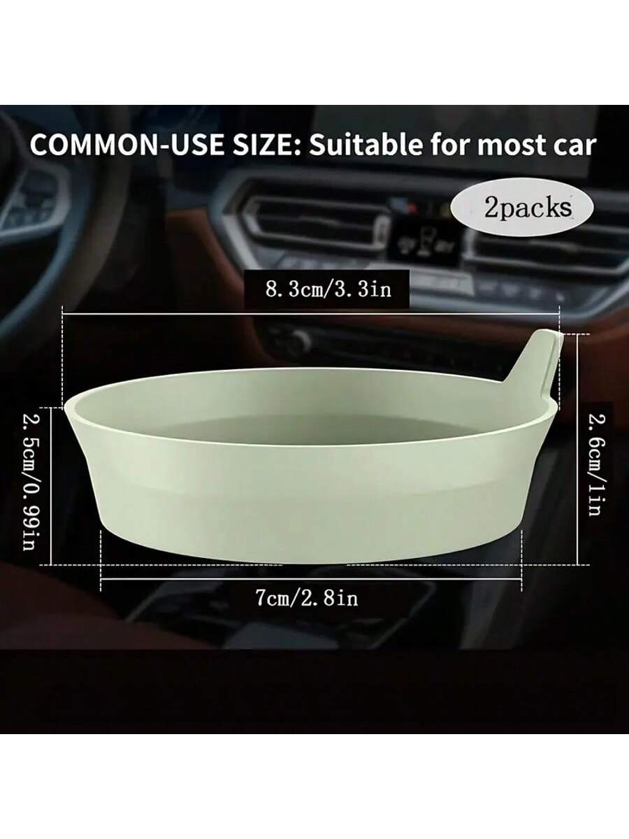 2pcs Silicone Car Cup Holder Mats With Anti-Slip Pad- Car Accessories- Durable Interior Accessories- Car Decor