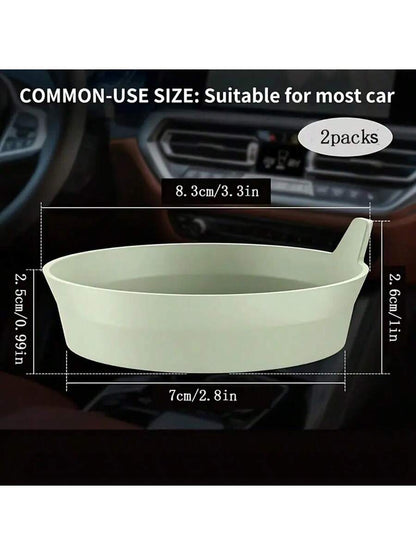 2pcs Silicone Car Cup Holder Mats With Anti-Slip Pad- Car Accessories- Durable Interior Accessories- Car Decor