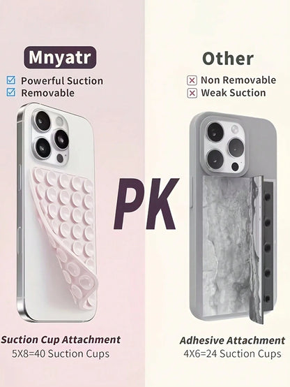 2pcs Silicone Sticky Phone Holder, Non-Slip Silicone Adhesive Phone Stand, Phone Case Holder, Hands-Free Phone Accessory, Selfie And Video Stand, Multi-Functional Phone Accessory, Suitable For All Mod