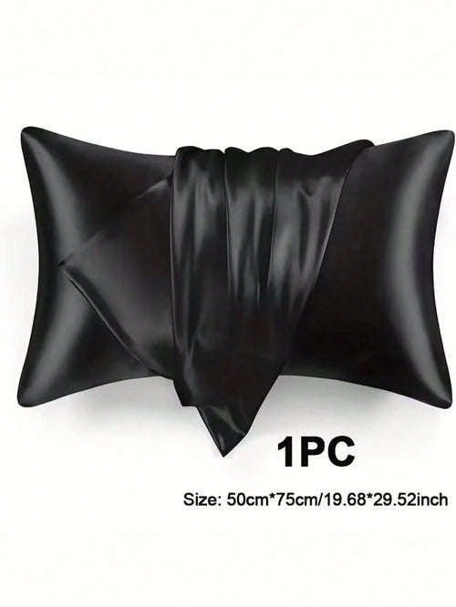 2pcs Silk Pillowcase, Satin Finish Hair Care Pillowcase, Comfortable Pillowcase Suitable For Home Decor