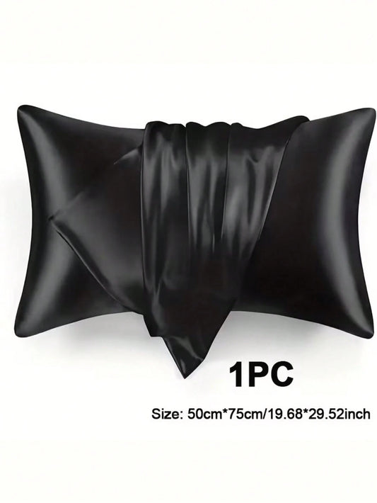 2pcs Silk Pillowcase, Satin Finish Hair Care Pillowcase, Comfortable Pillowcase Suitable For Home Decor