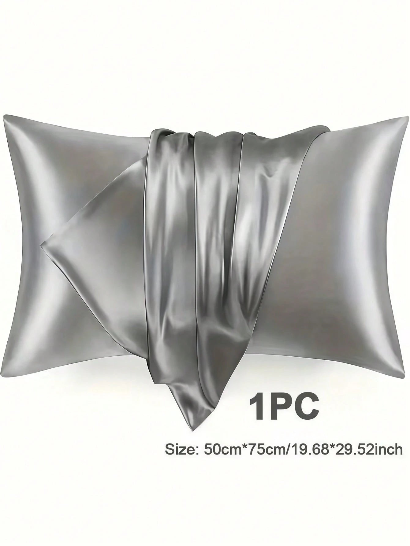 2pcs Silk Pillowcase, Satin Finish Hair Care Pillowcase, Comfortable Pillowcase Suitable For Home Decor