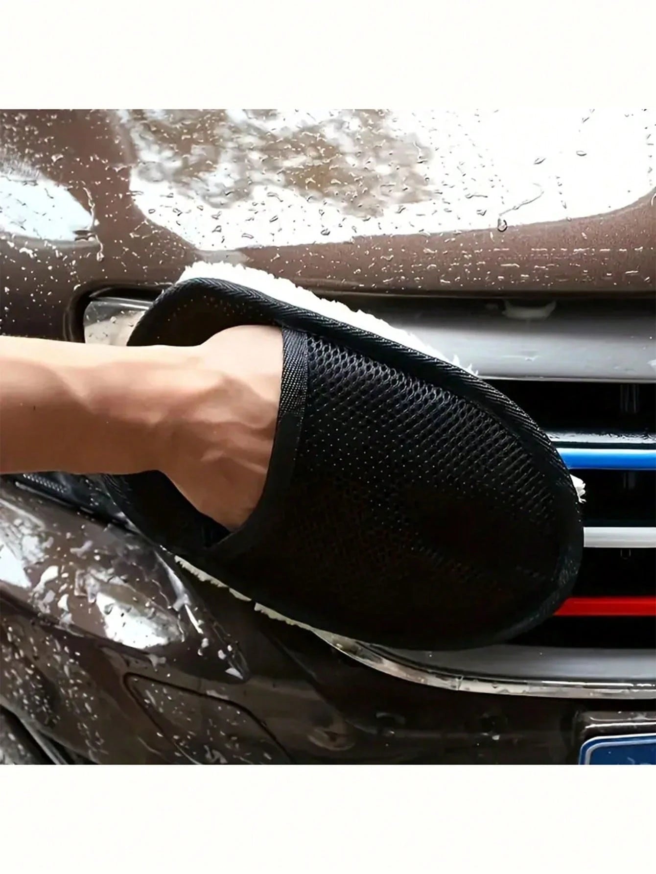 2pcs Soft Car Cleaning Gloves- Portable Durable Microfiber Detail Brush, Suitable For Interior And Exterior Car Washing, Multi-Functional Dusting And Cleaning Tool