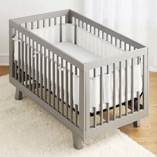 2pcs Solid Color Baby Mattress, Breathable Mesh Baby Bed Railings Suitable For 4 Sides