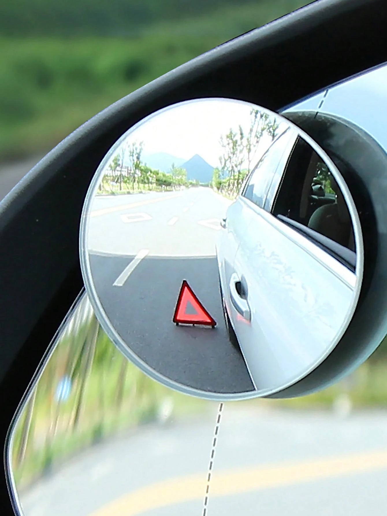 2pcs Universal Silver 360° Rotating Frameless Blind Spot Mirror- A Car Safety Essential And Must-Have Accessory For Enhanced Rearview Visibility And Driver Assistance On The Road