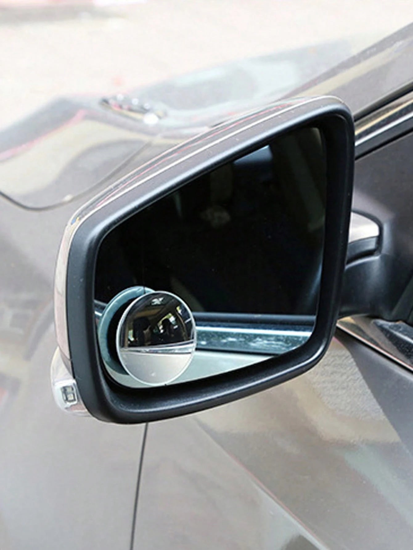 2pcs Universal Silver 360° Rotating Frameless Blind Spot Mirror- A Car Safety Essential And Must-Have Accessory For Enhanced Rearview Visibility And Driver Assistance On The Road