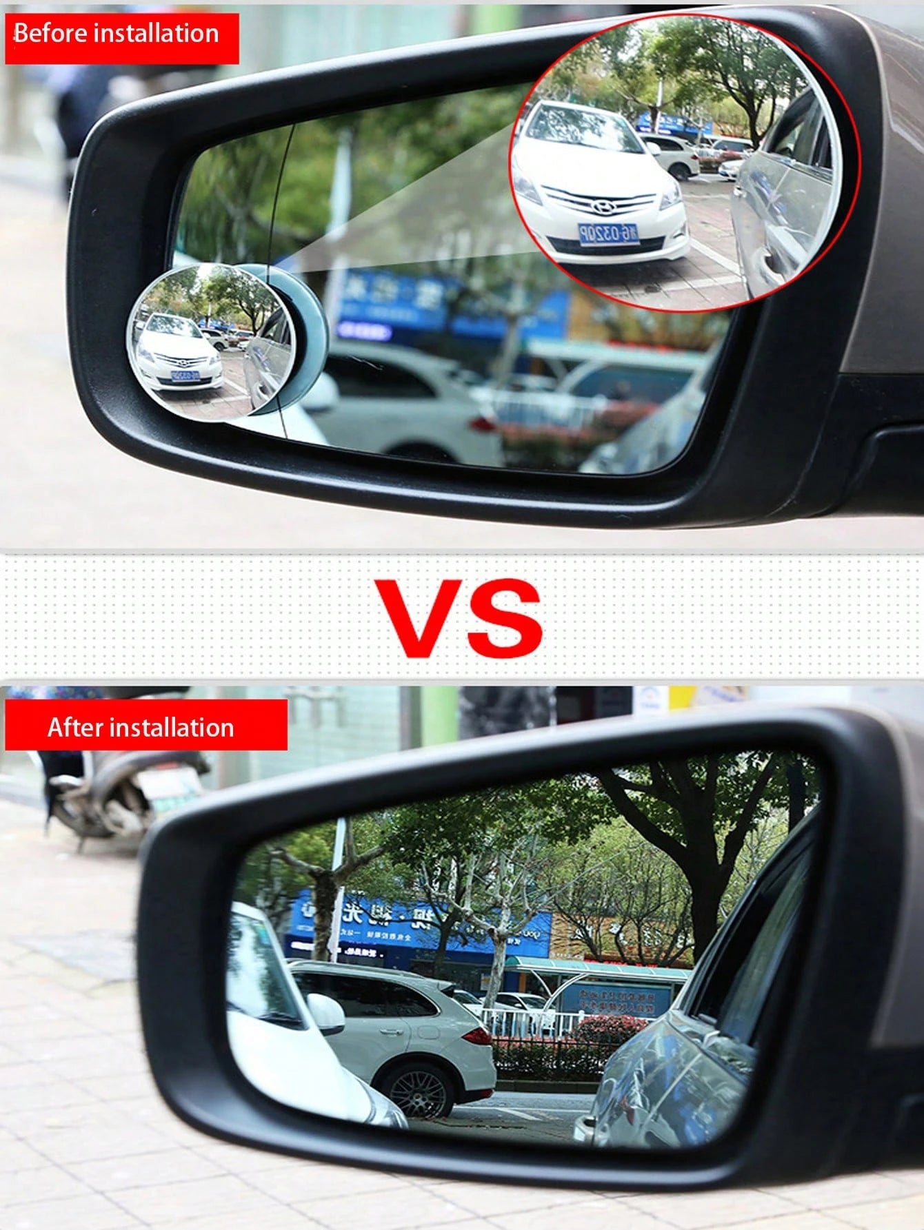 2pcs Universal Silver 360° Rotating Frameless Blind Spot Mirror- A Car Safety Essential And Must-Have Accessory For Enhanced Rearview Visibility And Driver Assistance On The Road