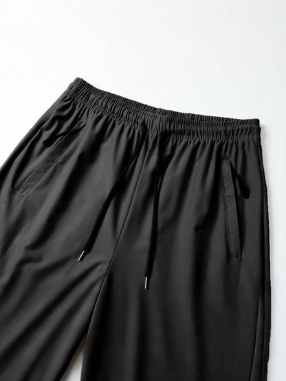 2Pcs Women Jogger Pants, Lightweight Quick Dry, Elastic Drawstring Waist & Zip Pockets, Loose Soft For Daily, Workout, Running & Outdoor