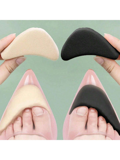2pcs Women's Foam Forefoot Insert Pads For High Heels, Pain Relief & Shoe Size Reducing Insoles, Shoe Filling & Protector Accessories, Shoes And Boots Accessories, Back To School Supplies Insulation,