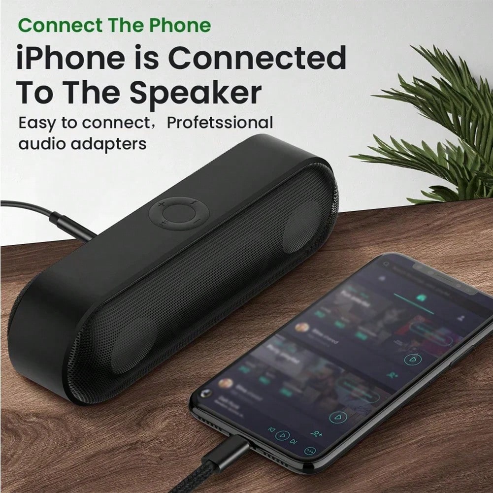 3.3FT/100cm Black/Silver AUX Cable, USB-C/Lightning To 3.5mm Audio Cable, Compatible With IPhone 14 13 12 11 Pro Max Plus, Conversion Adapter Headphone Extension Cord